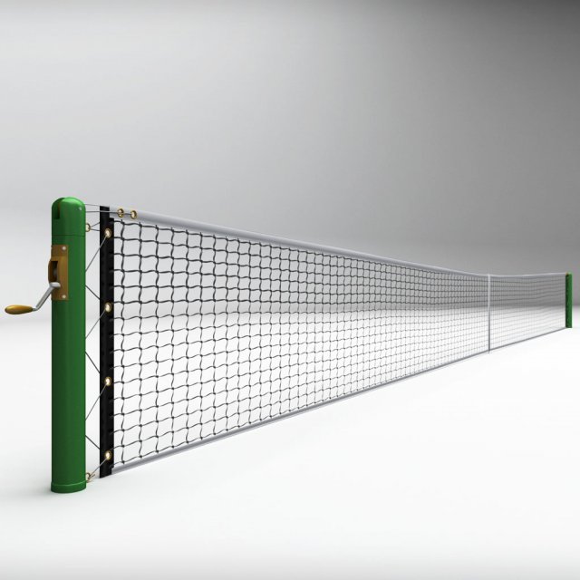 tennis court net high detail 3Dモデル .c4d .max .obj .3ds .fbx .stl .blend