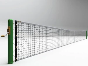 Red de cancha de tenis con alto detalle. Modelo 3D