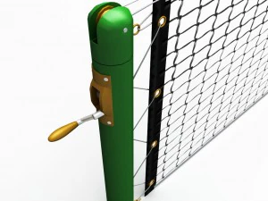 tennis court net high detail 3D Model