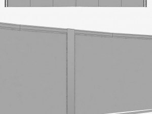 tennis court net high detail 3Dモデル