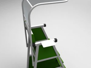 심판 테니스 심판 의자 3D 모델