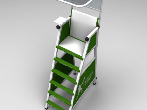 umpire tennis judge chair Modelo 3D