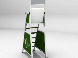 umpire tennis judge chair Modelo 3D