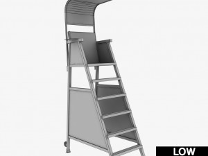 umpire tennis judge chair Modelo 3D