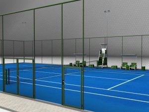 tennis court stadium arena pack Modello 3D