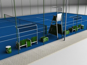 tennis court stadium arena pack Modello 3D
