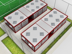 multi court arena sport centrum pack Modelo 3D