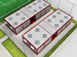 pacote de centro esportivo de arena multiquadra Modelo 3D