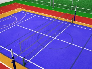 multi court arena sport centrum pack Modelo 3D