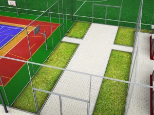 pacote de centro esportivo de arena multiquadra Modelo 3D