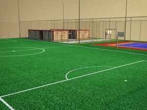 multi court arena sport centrum pack Modelo 3D