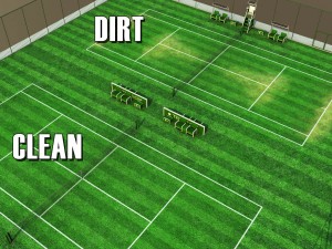 multi tennis court stadium arena pack 3D Model