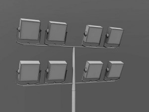 multi tennis court stadium arena pack 3D Model