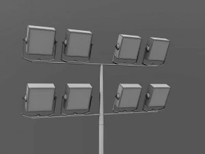 multi tennis court stadium arena pack 3D Model