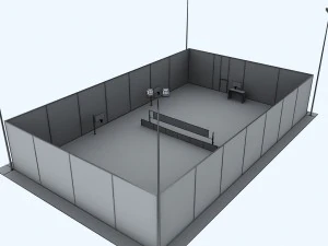 multi sport court centrum pack 3D Model