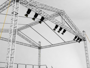 music stage platform scaffolding Modelo 3D