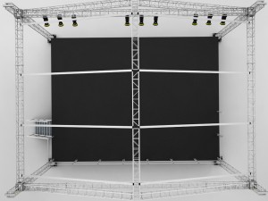 music stage platform scaffolding Modelo 3D