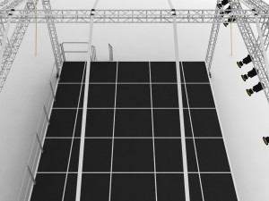 music stage platform scaffolding Modelo 3D