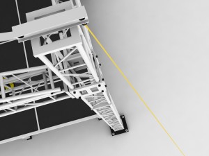 music stage platform scaffolding Modelo 3D