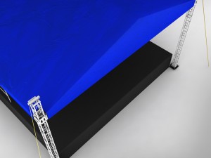 music stage platform scaffolding Modelo 3D