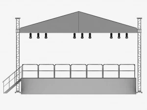 andaime de plataforma de palco musical Modelo 3D
