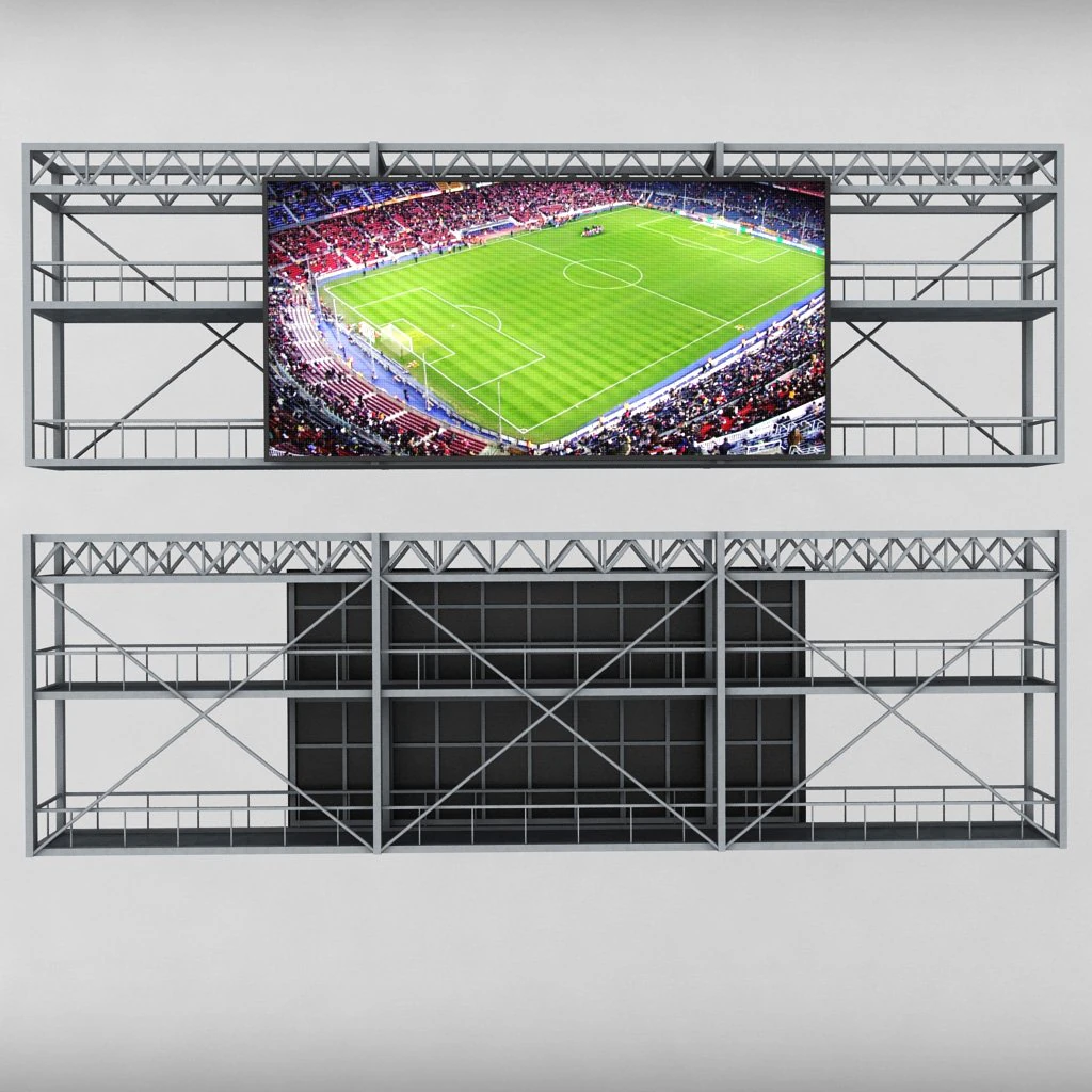scoreboard stadium tv led screen 3D Model .c4d .max .obj .3ds .fbx .stl .blend 