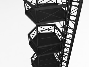 speaker concert system scaffolding tower array 3D Модель