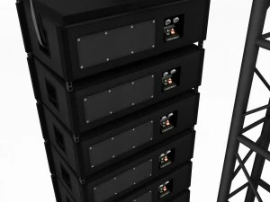 speaker concert system scaffolding tower array 3D Model