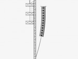 speaker concert system scaffolding tower array 3D Model