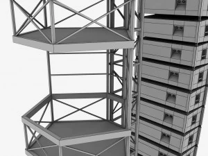 speaker concert system scaffolding tower array 3D Model
