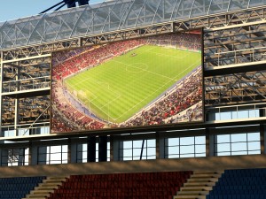 Stadium seating tribune wide high detail Modelo 3D