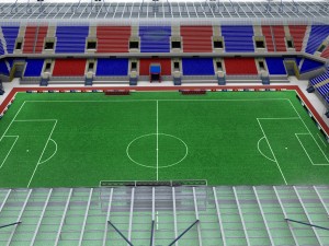 Soccer football stadium high detail 3D Model