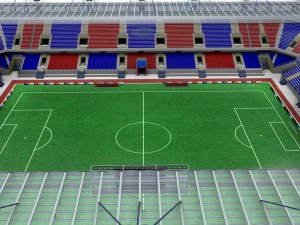 Soccer football stadium high detail 3D Model