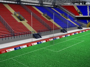 Soccer football stadium high detail 3D Model
