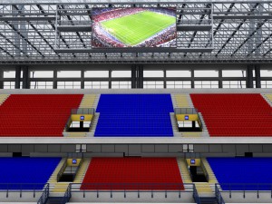 Soccer football stadium high detail 3D Model