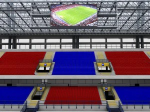 Soccer football stadium high detail 3D Model
