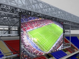 Soccer football stadium high detail 3D Model