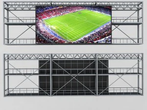 Soccer football stadium high detail 3D Model
