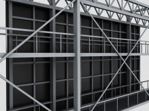 Soccer football stadium high detail 3D Model