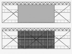 Soccer football stadium high detail 3D Model