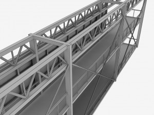 Soccer football stadium high detail 3D Model
