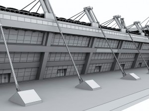 Soccer football stadium high detail 3D Model