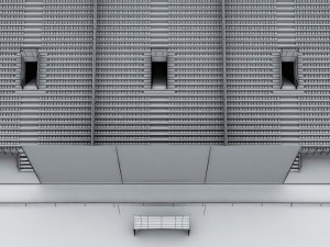 Soccer football stadium high detail 3D Model