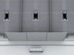Soccer football stadium high detail 3D Model