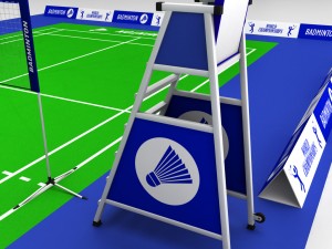 badminton court arena 3D Model