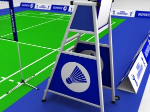 badminton court arena 3D Model
