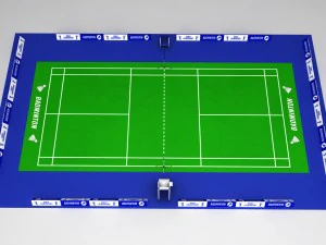 badminton court arena 3D Model