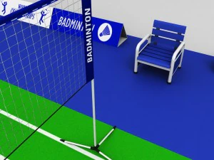 badminton court arena 3D Model