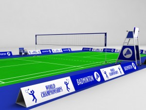 badminton court arena 3D Model