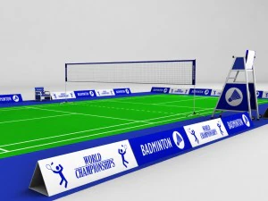 badminton court arena 3D Model